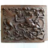 Pair of carved oak panels - Reference 0349 Width 3' 9'' ¼ Height 3' 1'' Pair of carved oak panels - Reference 0349 Width 3' 9'' ¼ Height 3' 1''