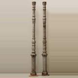 A pair of cast-iron columns. - Reference 0497 Height 8' 8'' ¾ A pair of cast-iron columns. - Reference 0497 Height 8' 8'' ¾