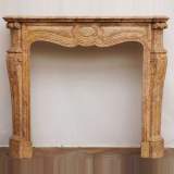 Right-click and open in new tab/window to print picture of ref. 0847 Yellow pink marble fireplace mantel