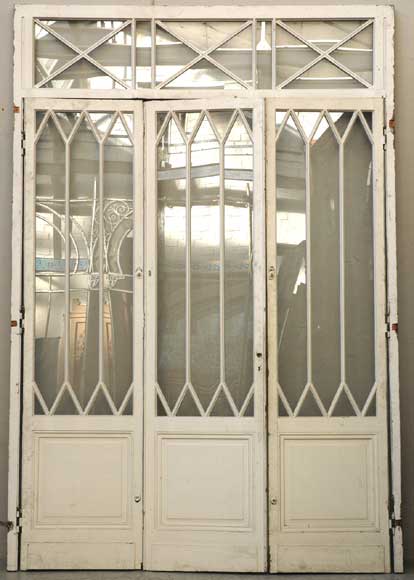 Restoration style wood and glass doors Restoration style wood and glass doors-0