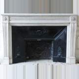 Louis XVI white marble mantel - Reference 1331&nbsp;Width&nbsp;5' 5'' &nbsp;Height&nbsp;3' 7'' ¾