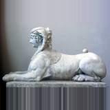 Exceptional pair of neoclassical sphinxes in Carrare marble - Reference 9091 Width 1' 10'' ½ Height 2' 10'' ¼ Exceptional pair of neoclassical sphinxes in Carrare marble - Reference 9091 Width 1' 10'' ½ Height 2' 10'' ¼