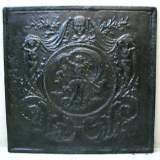 19th century fireback. - Reference 9099&nbsp;Width&nbsp;2' 8'' ¼&nbsp;Height&nbsp;2' 7'' ⅞