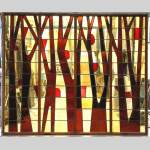 1950's stained glass window - Reference 9210&nbsp;Width&nbsp;8' 5'' ⅝&nbsp;Height&nbsp;7' 1'' ⅞