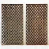 Pair of 19th century cast iron grilles - Reference 9318 Width 1' 8'' ½ Height 3' 3'' ⅜ Pair of 19th century cast iron grilles - Reference 9318 Width 1' 8'' ½ Height 3' 3'' ⅜
