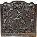 18th century cast iron fireback  - Reference 9319&nbsp;Width&nbsp;2' 1'' ⅝&nbsp;Height&nbsp;2' 1'' ⅝