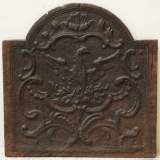 Fireback with eagle - Reference 9399&nbsp;Width&nbsp;1' 8'' ⅞&nbsp;Height&nbsp;1' 9'' ¼