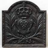 Louis XIV fireback with Royal coat of arms - Reference 9402&nbsp;Width&nbsp;2' '' ¾&nbsp;Height&nbsp;2' 2'' 