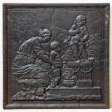 "Offering to Eros" Fireback - Reference 9403&nbsp;Width&nbsp;2' 7'' ½&nbsp;Height&nbsp;2' 7'' ½
