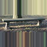 Pair of marble stone garden benchs - Reference 9408 Width 9' 2'' ¼ Height 1' 8'' ½ Pair of marble stone garden benchs - Reference 9408 Width 9' 2'' ¼ Height 1' 8'' ½