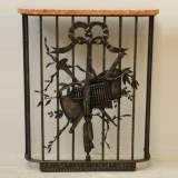 Wrought iron heater screen - Reference 9410 Width 2' 10'' ¼ Height 3' 4'' ⅛ Wrought iron heater screen - Reference 9410 Width 2' 10'' ¼ Height 3' 4'' ⅛
