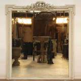 Stucco and wood mantel mirror - Reference 9438 Width 4' 4'' ¾ Height 4' 11'' Stucco and wood mantel mirror - Reference 9438 Width 4' 4'' ¾ Height 4' 11''