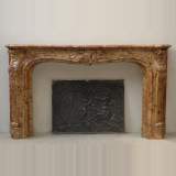 Breche d'Alep marble mantel  - Reference 9445&nbsp;Width&nbsp;7' 2'' ⅝&nbsp;Height&nbsp;4' '' ⅜