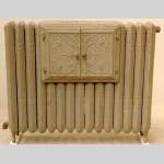Cast iron radiator with plate warmer - Reference 9451 Width 4' '' ⅞ Height 3' 3'' ⅜ Cast iron radiator with plate warmer - Reference 9451 Width 4' '' ⅞ Height 3' 3'' ⅜