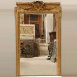Wood and stucco gilded mirror - Reference 9458 Width 4' 1'' ¼ Height 6' 4'' ⅜ Wood and stucco gilded mirror - Reference 9458 Width 4' 1'' ¼ Height 6' 4'' ⅜