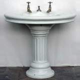 19th century enameled sink - Reference 9471 Width 3' 1'' ¾ Height 2' 9'' ⅛ 19th century enameled sink - Reference 9471 Width 3' 1'' ¾ Height 2' 9'' ⅛