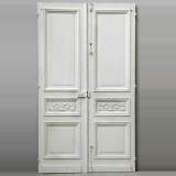 Three pairs of pine wood doors - Reference 9489 Width 4' 8'' ¾ Height 8' 11'' ⅞ Three pairs of pine wood doors - Reference 9489 Width 4' 8'' ¾ Height 8' 11'' ⅞