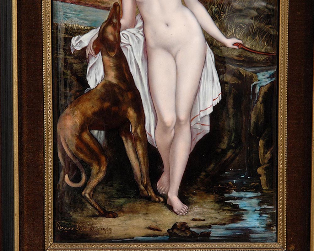 Diana, enamel by Jeanne Lemerle Diana, enamel by Jeanne Lemerle-5