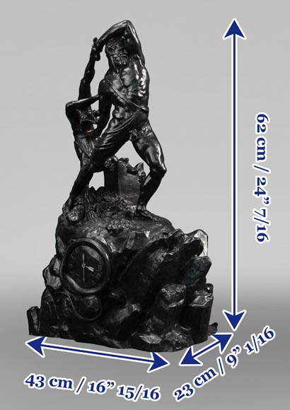 Antonio CANOVA (after), INGÉ and SOYER (attributed to), Clock “Hercules and Lichas”, circa 1840 Antonio CANOVA (after), INGÉ and SOYER (attributed to), Clock “Hercules and Lichas”, circa 1840-11