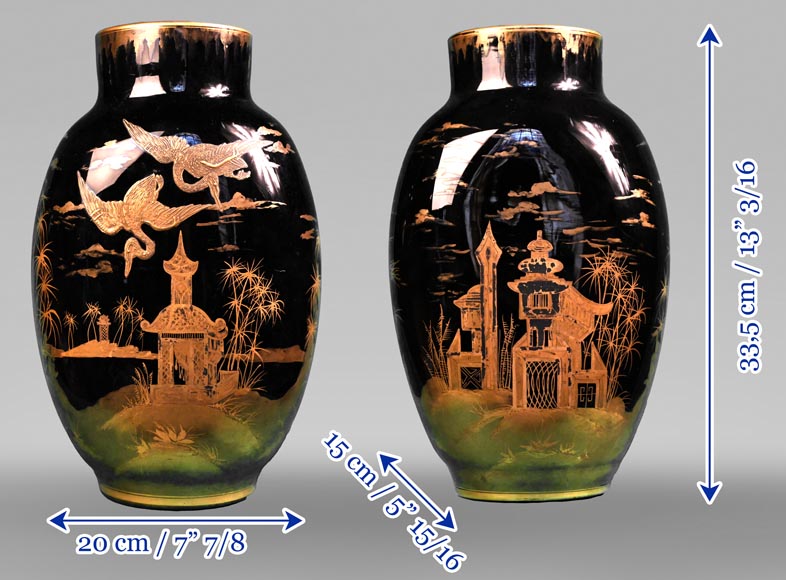 Japanese Lacquer Vases deals 14