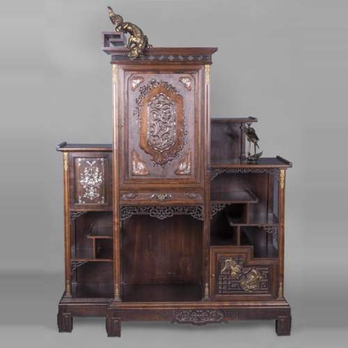 Gabriel VIARDOT, Japanese cabinet Circus games - Bookcases, desks,  Vitrines