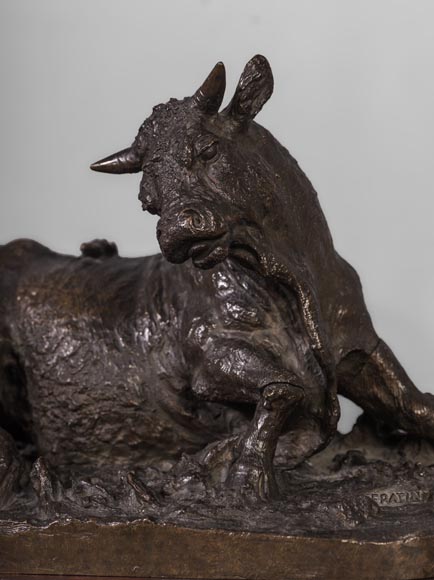 Christophe FRATIN (1801-1864), Taureau à la grenouille (A Bull With a Frog)-4