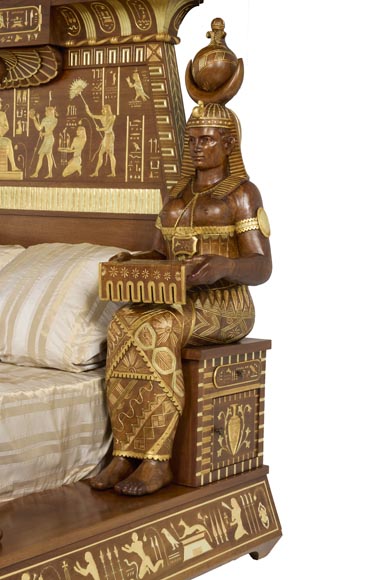  Louis MALARD, Egyptian Revival bedroom-10