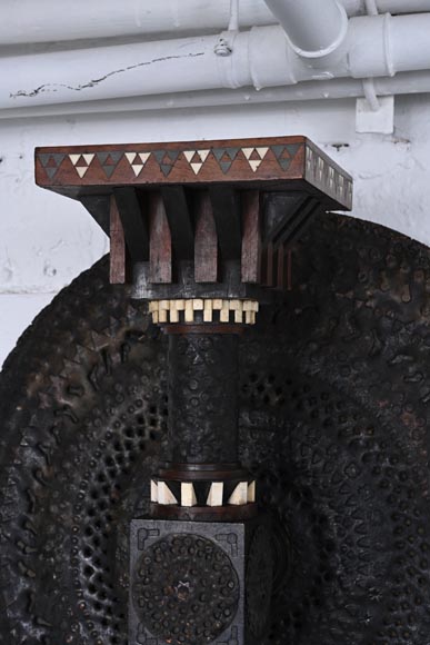 Carlo BUGATTI, Pair of Moorish style wall console sconces, circa 1888-3