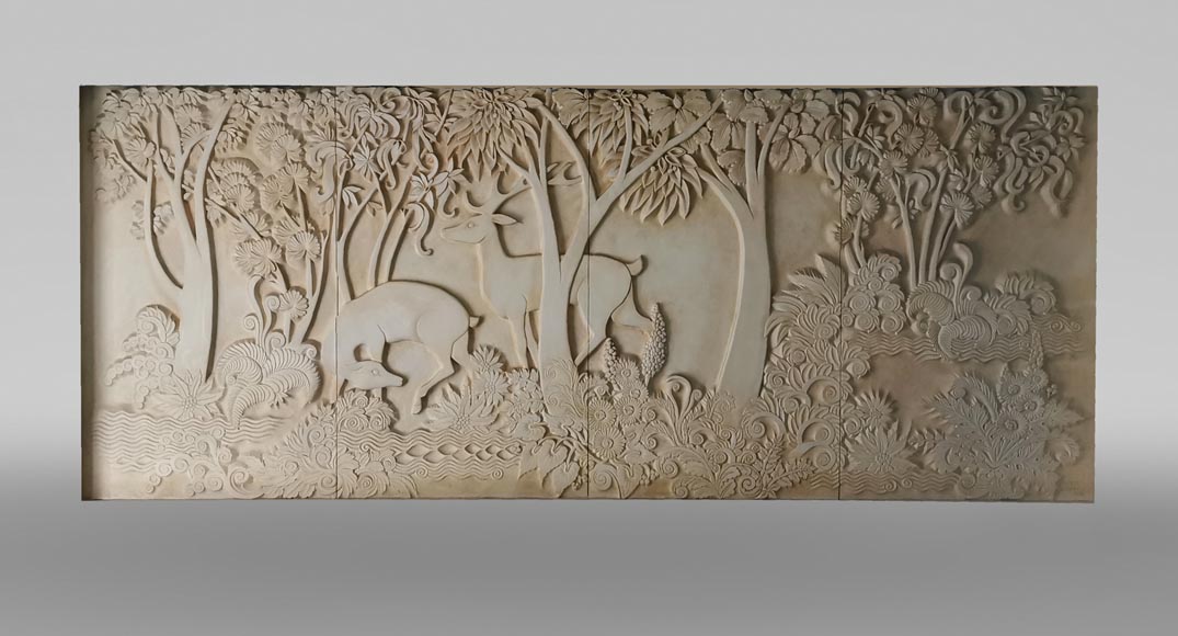 Important Plaster Bas Relief End Of The th Century Sculpture