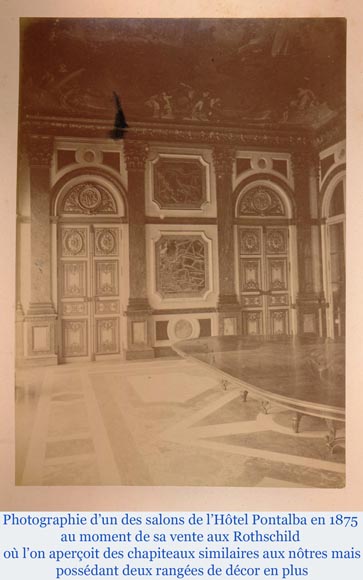 Gaston de PONTALBA - Series of eight composite capitals and bases for pilasters in gilt bronze 1853 Gaston de PONTALBA - Series of eight composite capitals and bases for pilasters in gilt bronze 1853-18
