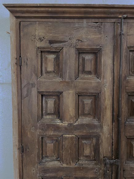 Double oak door with iron work - Doors