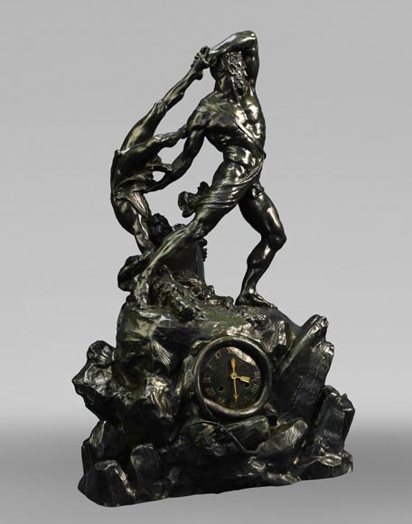 Antonio CANOVA (after), INGÉ and SOYER (attributed to), Clock “Hercules and Lichas”, circa 1840-0