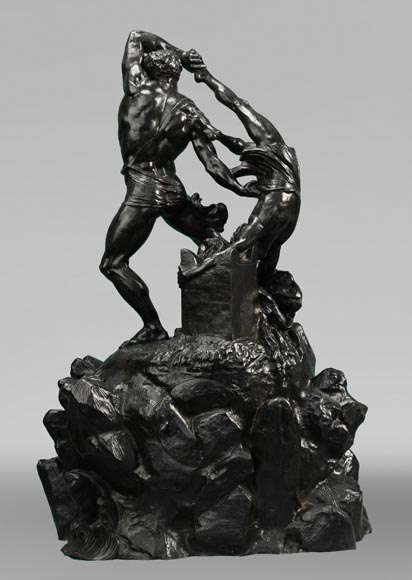 Antonio CANOVA (after), INGÉ and SOYER (attributed to), Clock “Hercules and Lichas”, circa 1840-1