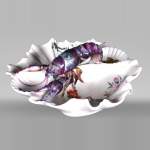 ESCALIER DE CRISTAL, Porcelain Serving Dish Decorated with a Crayfish, circa 1880