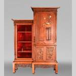 Gabriel VIARDOT (attributed to), Japanese-Style Display Cabinet and Wardrobe, late 19th century