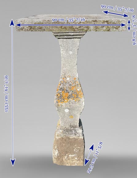 Stone high table, 19th century-10