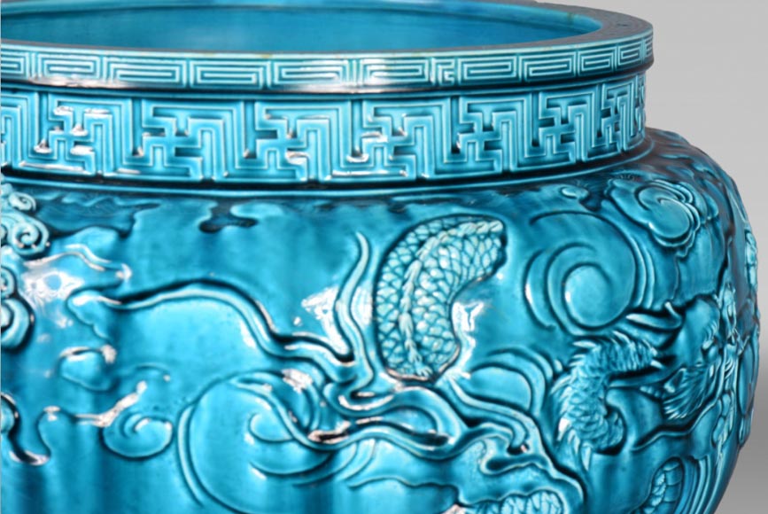 Inspired by the arts of the Far East : The large blue vase by 