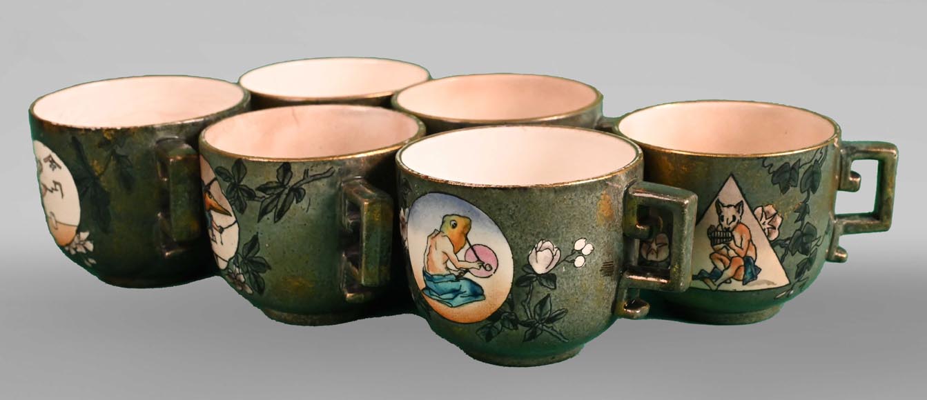 Jules Vieillard & Cie Manufacture, Japanese-style Tea Service, between 1878 and 1886-5