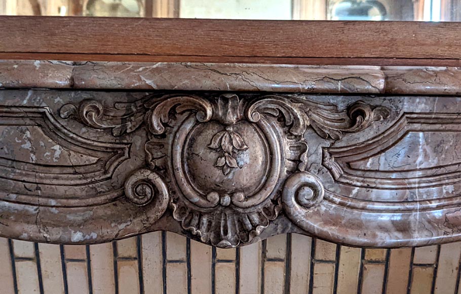 Important Louis XV-period Carved Oak Paneling-3