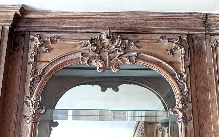 Important Louis XV-period Carved Oak Paneling-15
