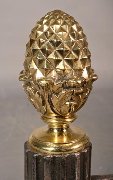 Atron Antique Brass Pine Cone Finial