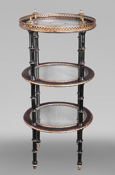 Alphonse Giroux (in the manner of), Bamboo Decorated Gueridon, first half of the 19th century-0