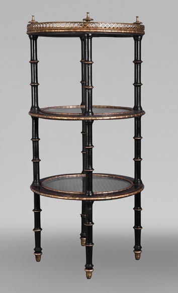 Alphonse Giroux (in the manner of), Bamboo Decorated Gueridon, first half of the 19th century-1