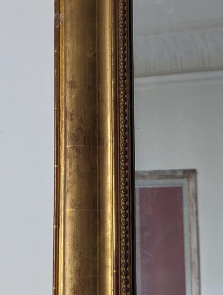 Louis Philippe-style gilded trumeau with rounded corners-3