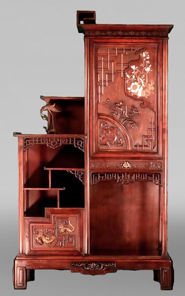 Gabriel VIARDOT, Japanese-Style Shelf Cabinet, late 19th Century-0