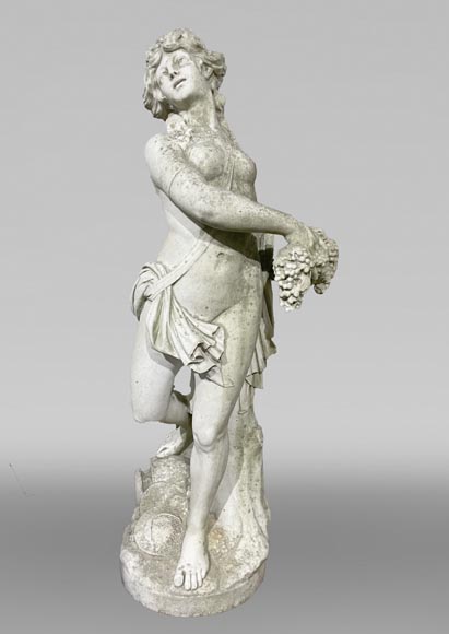 Bacchanalian Woman after CLODION in marble-0