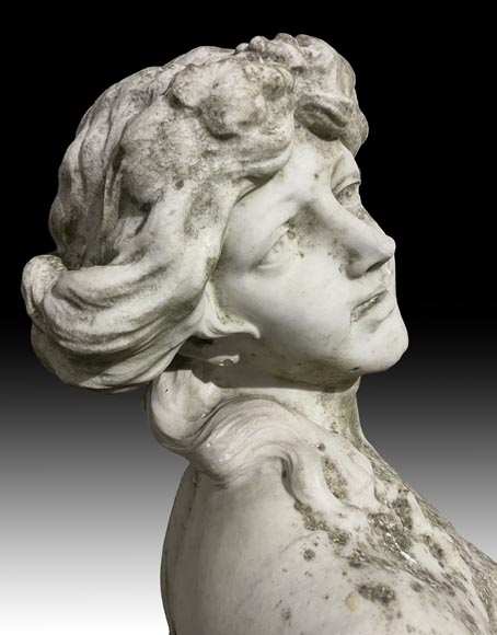 Bacchanalian Woman after CLODION in marble-4