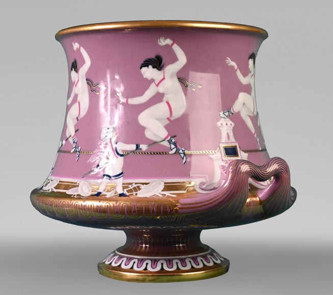 Sèvres Manufacture, Cubiform Vase with Tightrope Dancers, 1867-1869-2