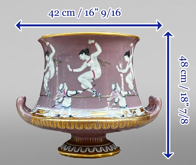 Sèvres Manufacture, Cubiform Vase with Tightrope Dancers, 1867-1869-18