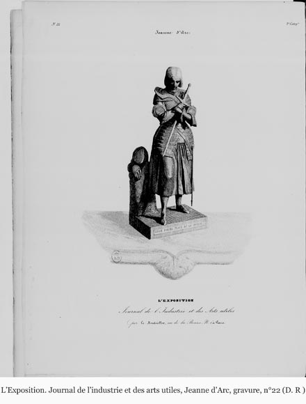 Marie d'ORLÉANS (after), Statue of Joan of Arc in cast iron, after 1837-14